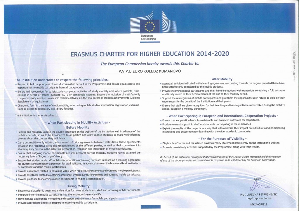 Erasmus Charter for higher education 2014-2020-1